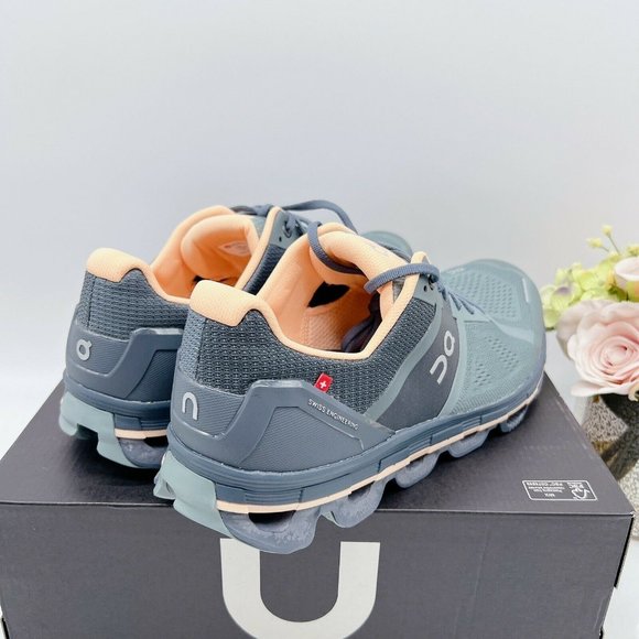 On Cloudace Womens Size US 11 Road Running Shoe Sea/Almond - Picture 4 of 9